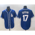 Los Angeles Dodgers #17 Shohei Ohtani Blue HOLBERT Cool Base Stitched Jersey