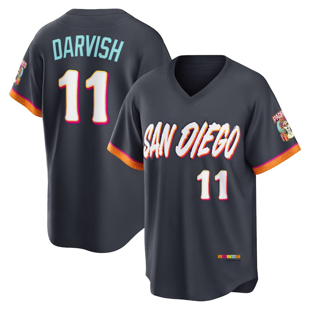 San Diego Padres #11 Yu Darvish Obsidian HOLBERT 2026 City Connect Stadium Jersey