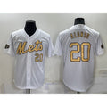 New York Mets #20 Pete Alonso Number White HOLBERT 2022 All Star Stitched Cool Base Jersey
