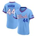Atlanta Braves #44 Hank Aaron Player Powder Blue HOLBERT 2026 City Connect T-shirt Limited Elite Home Game Stitched Jerseys
