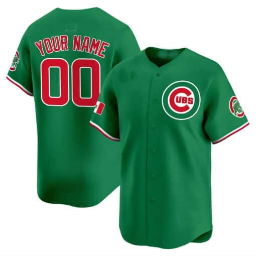 Custom Chicago Cubs Mexico Vapor Premier Limited Jersey V3 ¨C Green HOLBERT