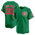 Custom Chicago Cubs Mexico Vapor Premier Limited Jersey V3 ¨C Green HOLBERT