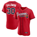 Atlanta Braves #30 Drake Baldwin Player Red HOLBERT Limited Elite Home Game Stitched Jerseys