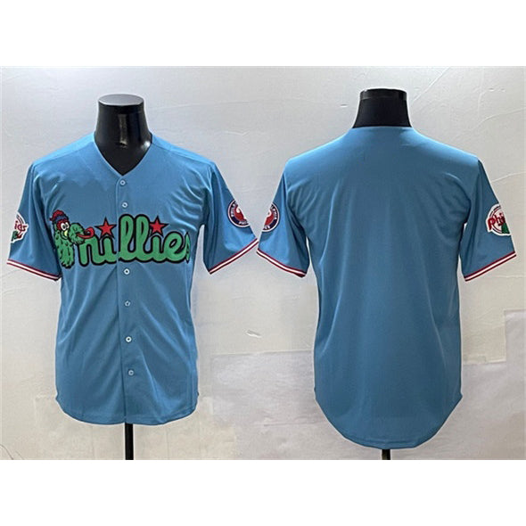 Philadelphia Phillies Blank Light Blue HOLBERT Phanatic Limited Stitched Jersey