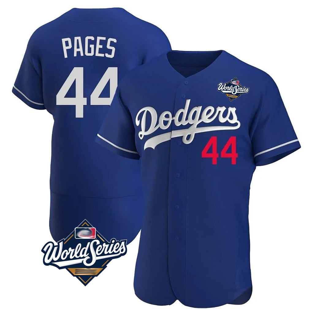 Los Angeles Dodgers #44 Andy Pages Player Royal HOLBERT World Series Limited Elite Home Stitched Jerseys