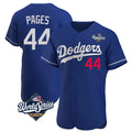 Los Angeles Dodgers #44 Andy Pages Player Royal HOLBERT World Series Limited Elite Home Stitched Jerseys