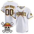 Custom San Diego Padres x One Piece White HOLBERT Vapor Premier Limited Jersey - Stitched