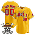 Custom Los Angeles Angels x One Piece Gold HOLBERT Vapor Premier Limited Jersey - Stitched