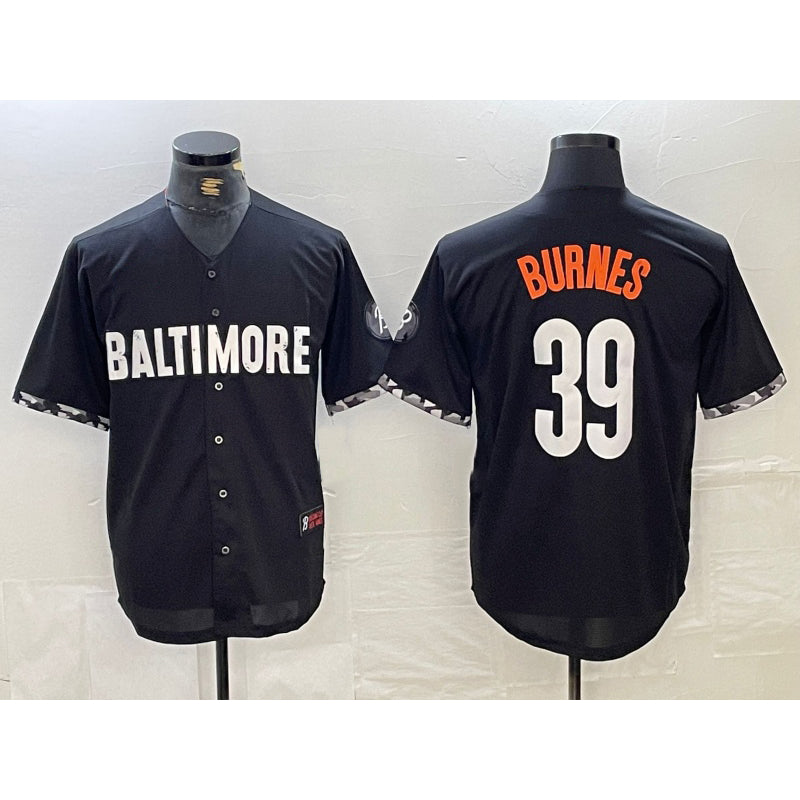 Baltimore Orioles #39 Corbin Burnes Black HOLBERT 2023 City Connect Cool Base Stitched Jersey