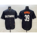 Baltimore Orioles #39 Corbin Burnes Black HOLBERT 2023 City Connect Cool Base Stitched Jersey
