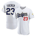 Los Angeles Dodgers #23 Kyle Tucker Player Gold White HOLBERT 2026 Collection Stadium Limited Elite Stitched Jerseys