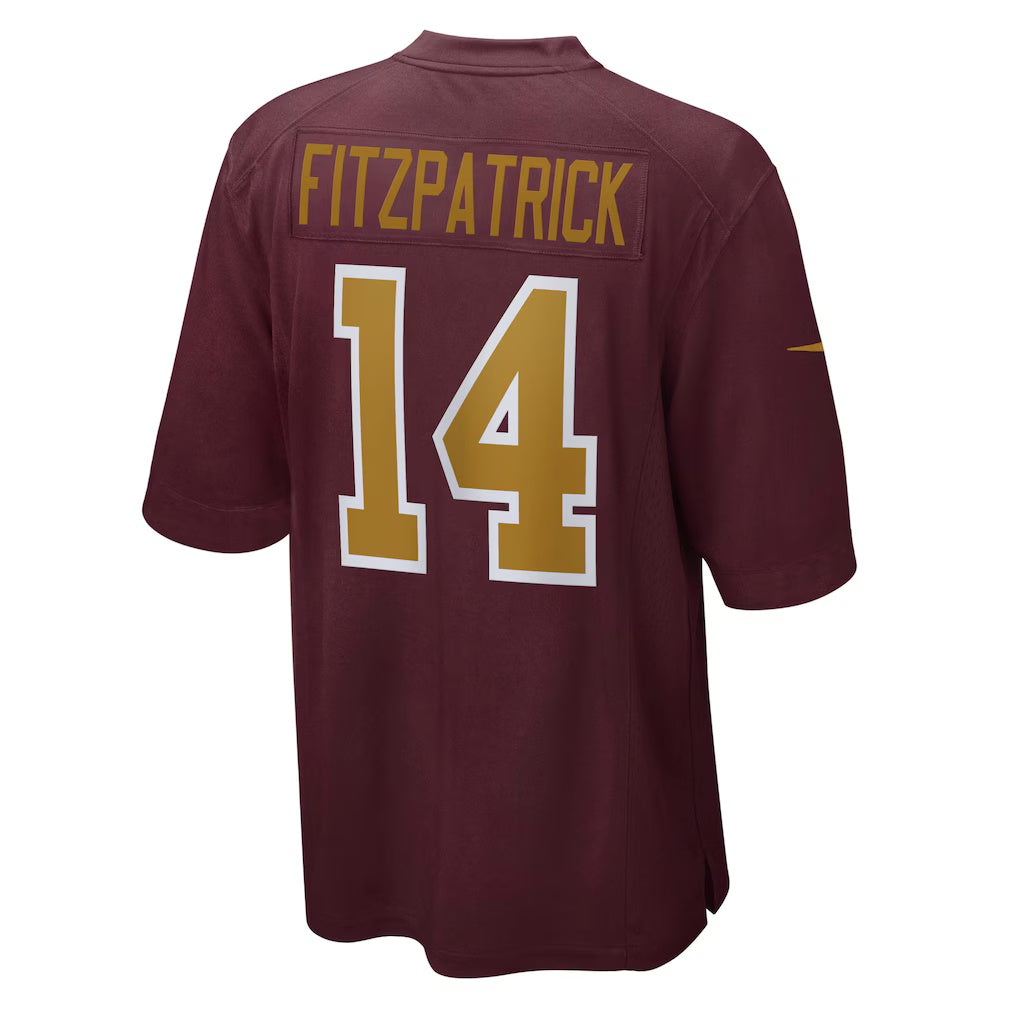 W.Football Team #14 Ryan Fitzpatrick Burgundy HOLBERT Alternate Player Game Jersey
