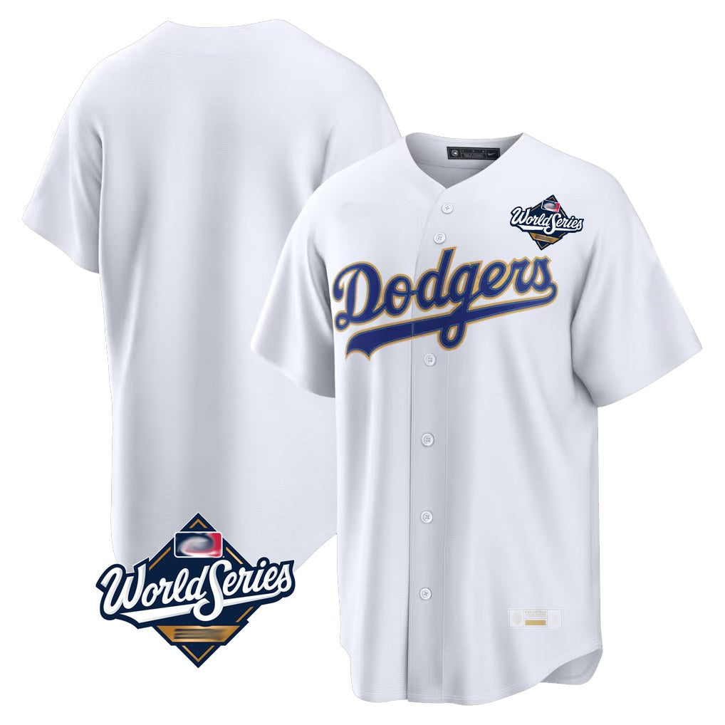 Los Angeles Dodgers Blank Player Gold White HOLBERT 2026 Collection Stadium Limited World Series Stitched Jerseys
