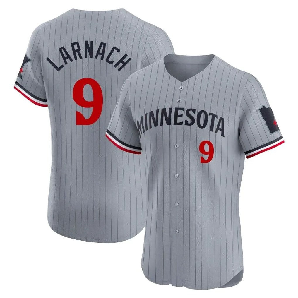 Minnesota Twins #9 Trevor Larnach Player Gray HOLBERTHome Limited Elite Stitched Jerseys