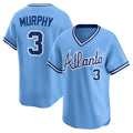 Atlanta Braves #3 Dale Murphy Light Blue HOLBERT Throwback Cooperstown Collection Limited Jersey