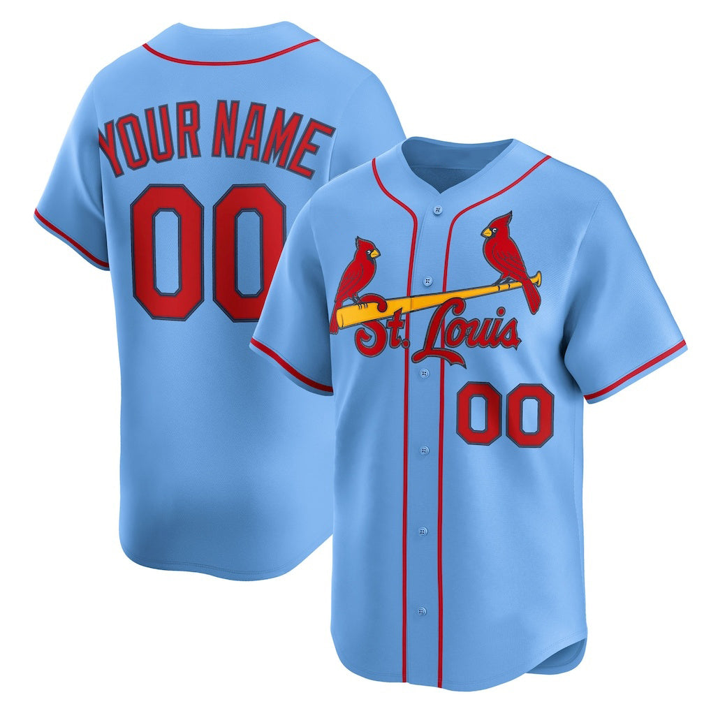 Custom St. Louis Cardinals Light Blue HOLBERT Alternate Limited Jersey