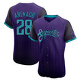 Arizona Diamondbacks #28 Nolan Arenado Player Purple HOLBERT City Connect Limited Elite Home Game Stitched Jerseys