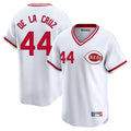 Cincinnati Reds #44 Elly De La Cruz Player White HOLBERT Cooperstown Collection Limited T-shirt Home Stitched Jerseys