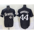 Seattle Mariners #44 Julio Rodr¨ªguez Black HOLBERT 'Deep Sea Gothic Edition' Vapor Premier Limited Stitched Jersey
