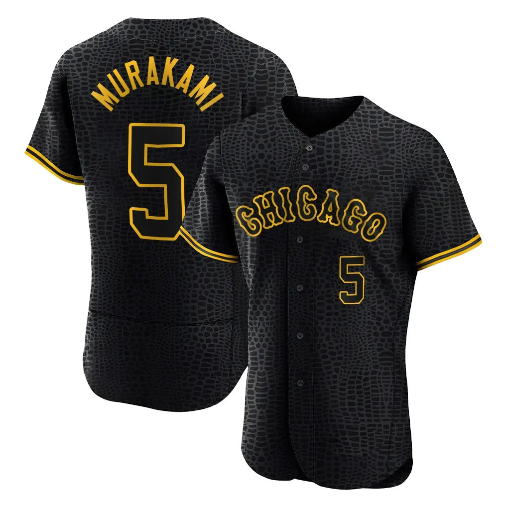 Chicago White Sox #5 Munetaka Murakami Player Black HOLBERT Snake Skin City Limited Elite Home Stitched Jerseys