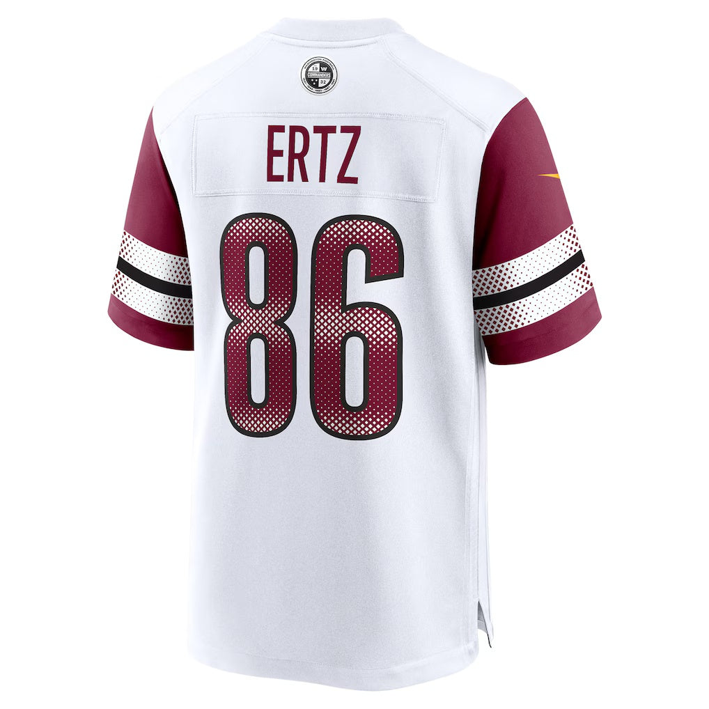 W.Commanders #86 Zach Ertz White HOLBERT Game Jersey