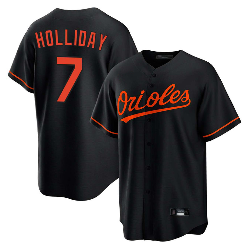 Baltimore Orioles #7 Jackson Holliday Player Black HOLBERT Home Game Stitched Jerseys