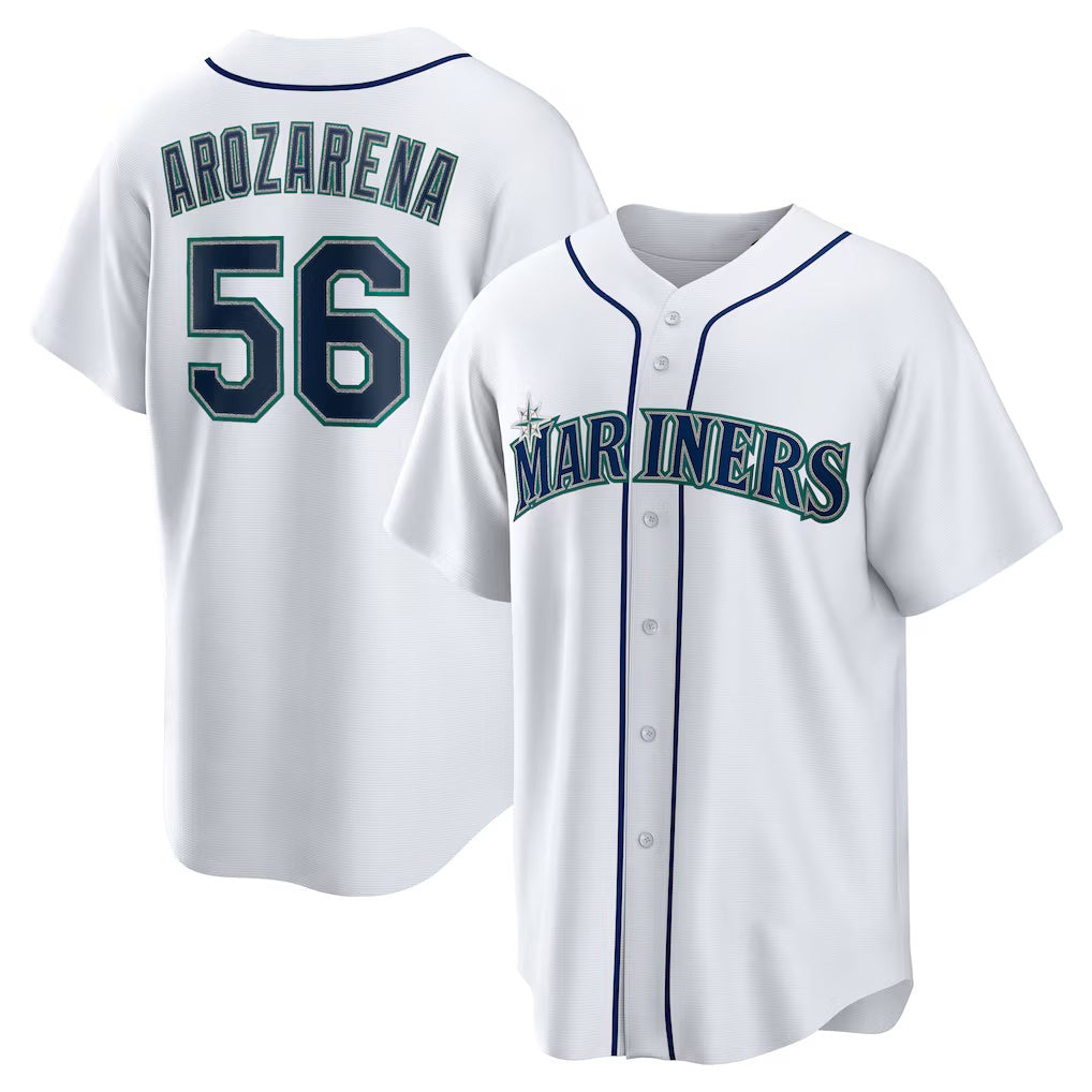 Seattle Mariners #56 Randy Arozarena White HOLBERT Home Replica Jersey