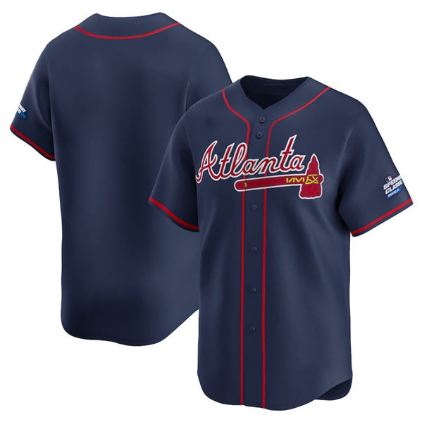 Atlanta Braves Blank Navy HOLBERT 2025 Speedway Classic Alternate Limited Stitched Jersey
