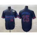 Toronto Blue Jays #25 Anthony Santander Navy HOLBERT 2025 World Series City Connect Limited Stitched Jersey