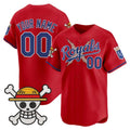 Custom Kansas City Royals x One Piece Red HOLBERT Vapor Premier Limited Jersey - Stitched