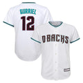 Arizona Diamondbacks #12 Lourdes Gurriel Jr Player White HOLBERT World Series Home Game Stitched Jerseys
