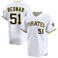 Pittsburgh Pirates #51 David Bednar White HOLBERT 2025 Home Limited Stitched Jersey