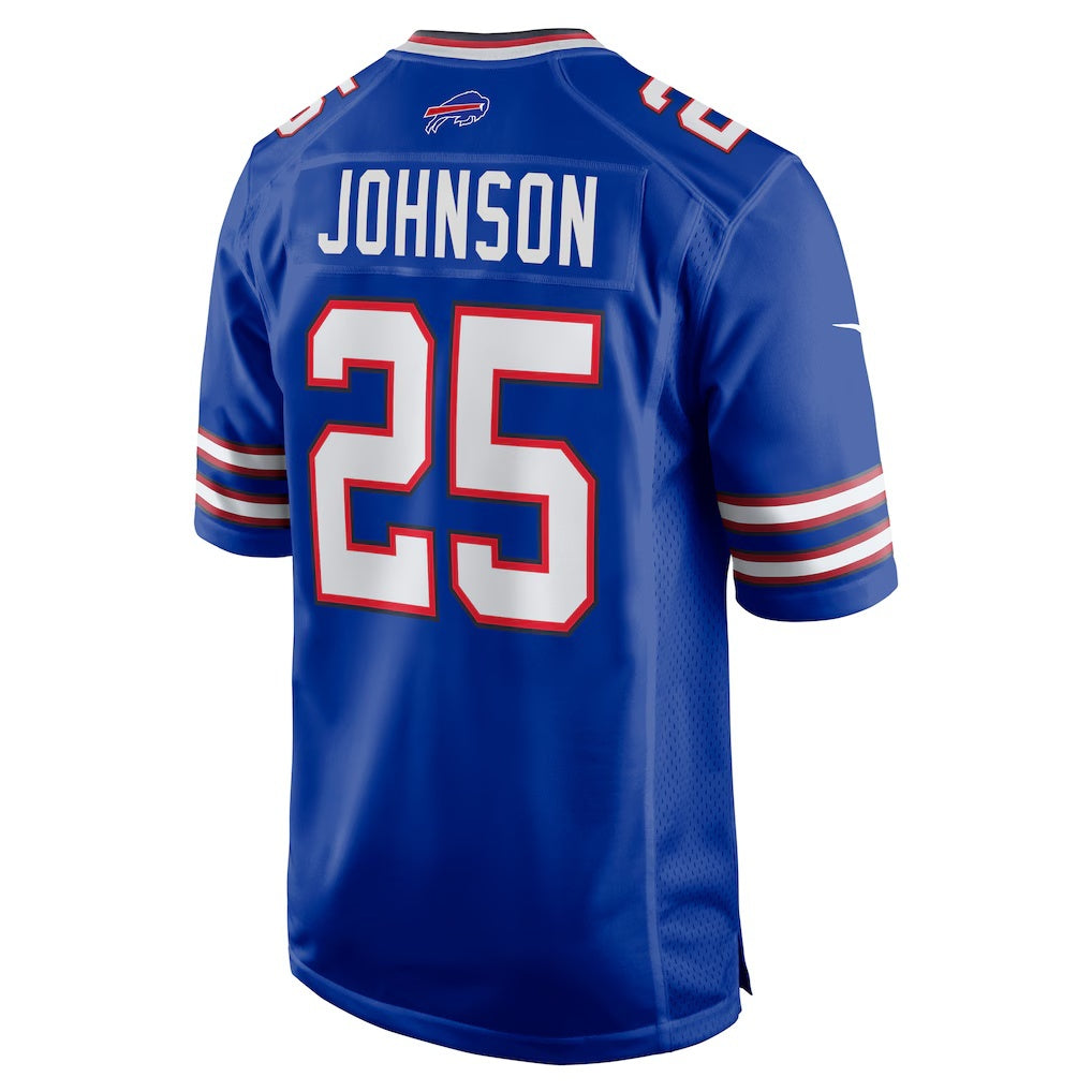 B.Bills #25 Ty Johnson Royal HOLBERT Team Game Jersey