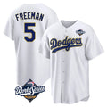 Los Angeles Dodgers #5 Freddie Freeman Player Gold White HOLBERT World Series 2026 Collection Stadium Game Stitched Jerseys