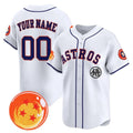Custom Houston Astros x Dragon Ball White HOLBERT Vapor Premier Limited Jersey - All Stitched