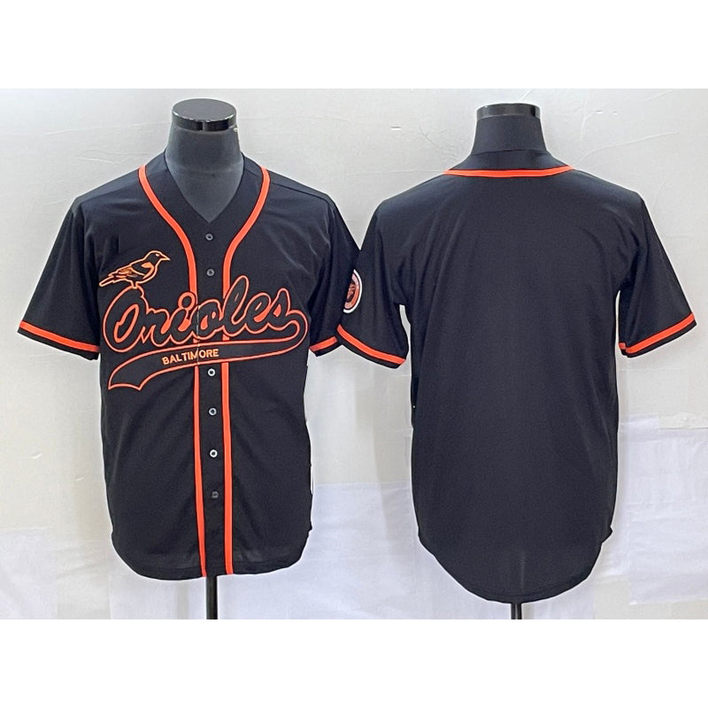 Baltimore Orioles Black HOLBERT Cool Base Stitched Jersey