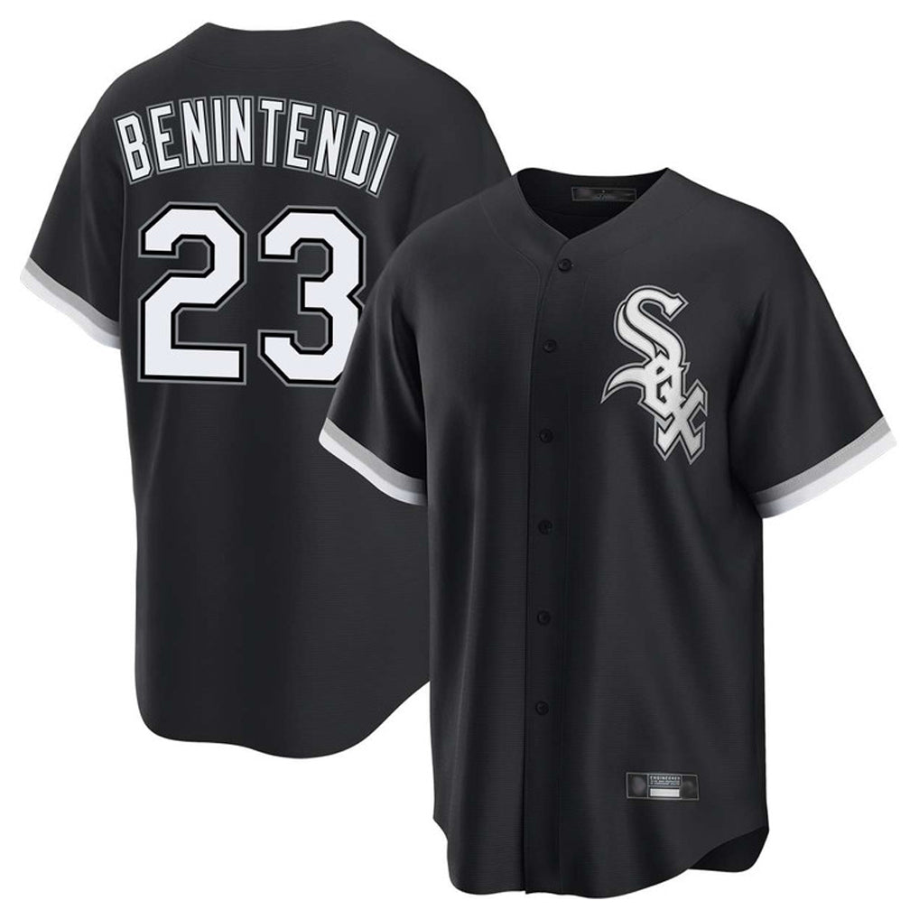 Chicago White Sox #23 Andrew Benintendi Player Black HOLBERT Home Game Stitched Jerseys