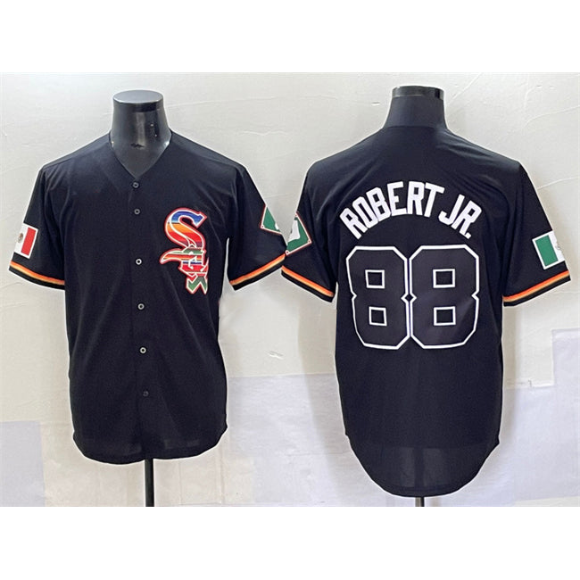 Chicago White Sox #88 Luis Robert Jr. Black HOLBERT Mexico Limited Stitched Jersey