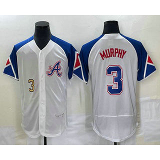 Atlanta Braves #3 Dale Murphy Number White HOLBERT 2023 City Connect Flex Base Stitched Jersey
