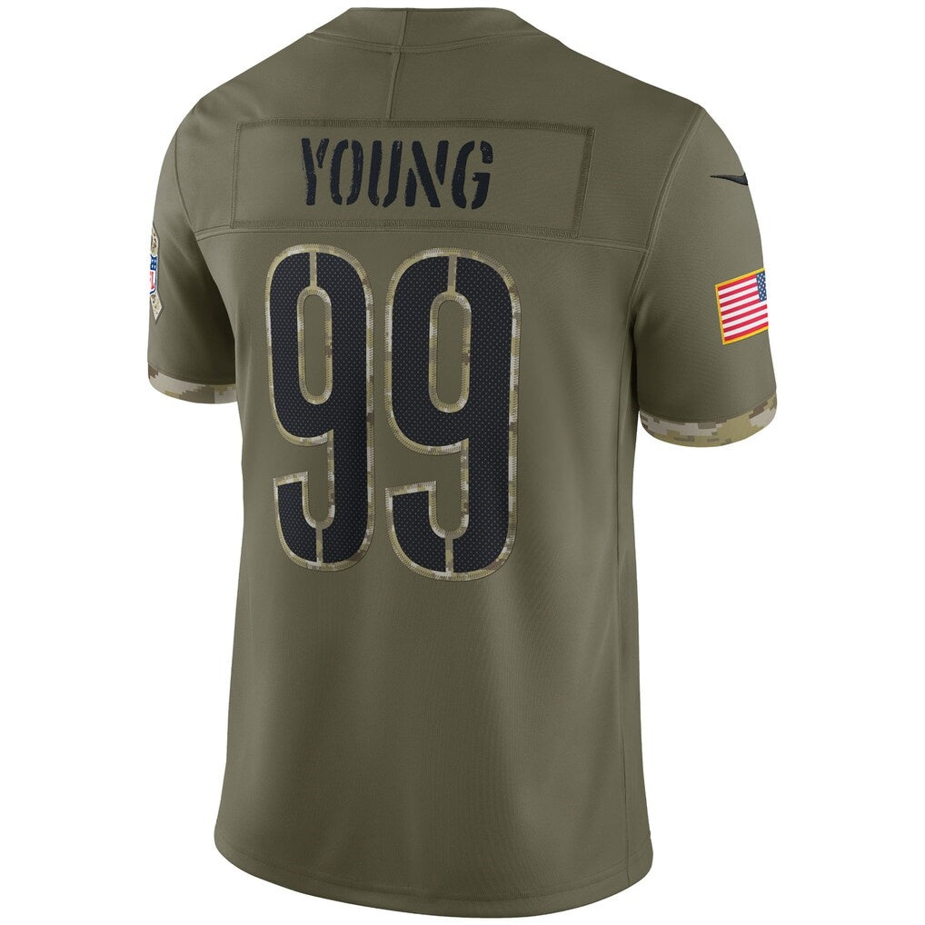 W.Commanders #99 Chase Young Olive HOLBERT Salute To Service Limited Jersey