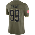 W.Commanders #99 Chase Young Olive HOLBERT Salute To Service Limited Jersey
