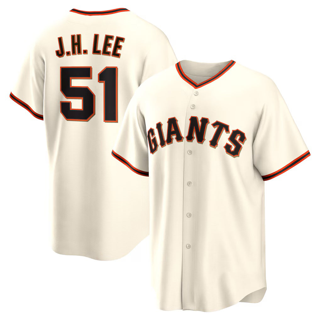 San Francisco Giants #51 Jung Hoo Lee Cream HOLBERT Home Replica Player Jersey