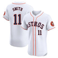 Houston Astros #11 Cam Smith Player White HOLBERT Limited Elite Home Stitched Jerseys