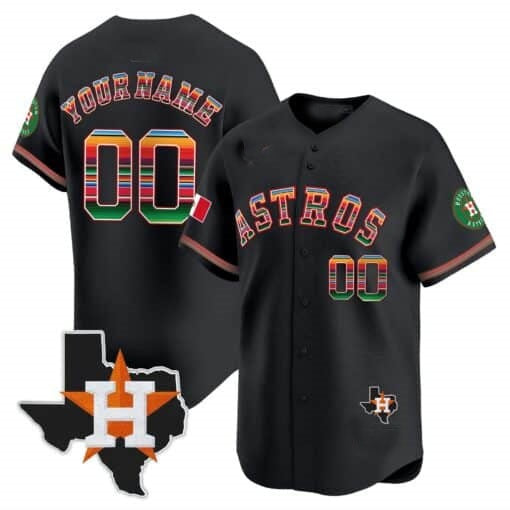 Custom Houston Astros Mexico Texas Patch Vapor Premier Limited Jersey ¨C All Stitched HOLBERT