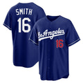 Los Angeles Dodgers #16 Will Smith Player Royal HOLBERT Game Home Stitched Jerseys