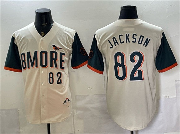 Baltimore Orioles #82 Jeremiah Jackson Natural HOLBERT 2026 City Connect Stadium Stitched Jersey