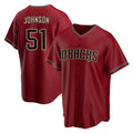 Arizona Diamondbacks #51 Randy Johnson Player Red HOLBERT Home Game Stitched Jerseys