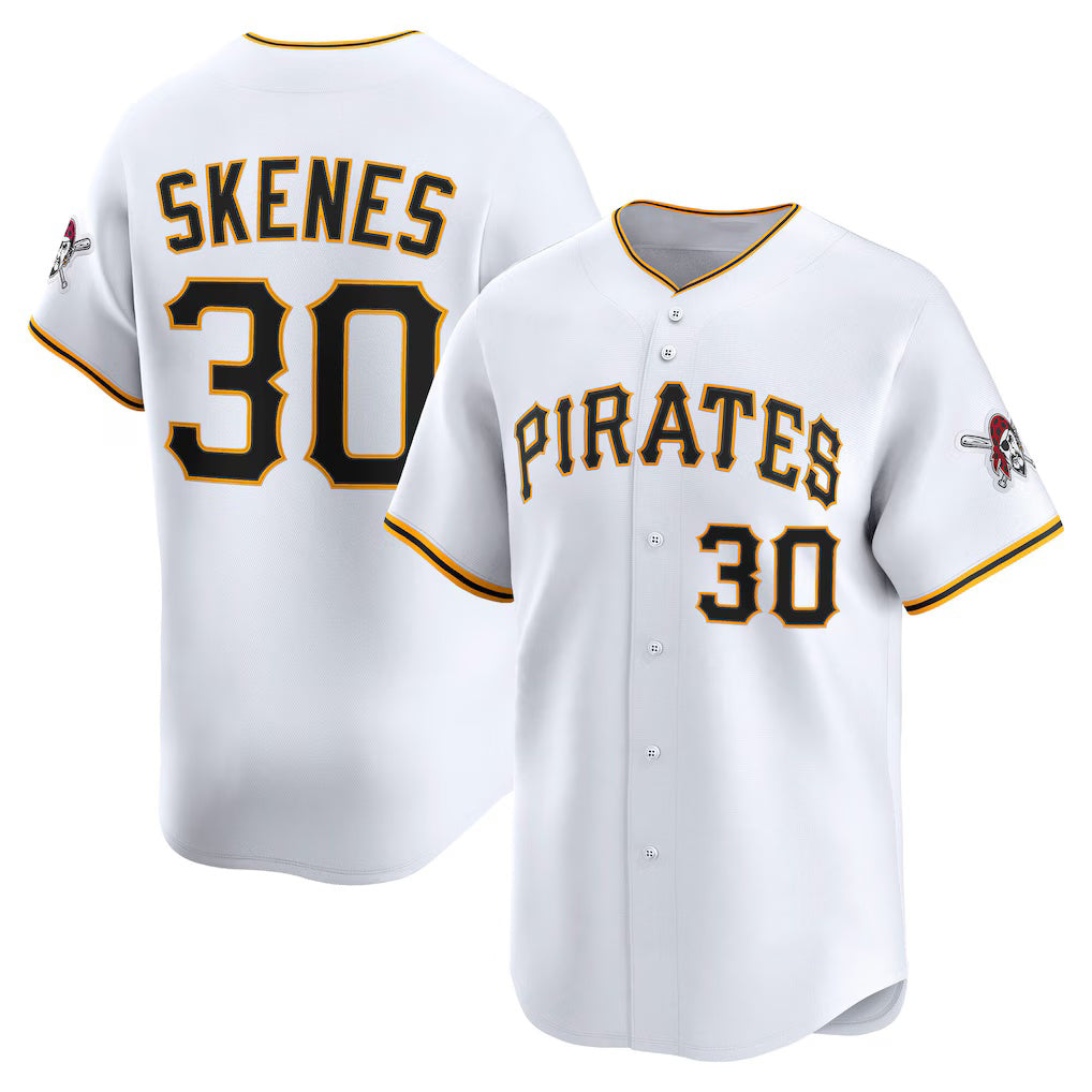 Pittsburgh Pirates #30 Paul Skenes White HOLBERT Home Limited Player Jersey