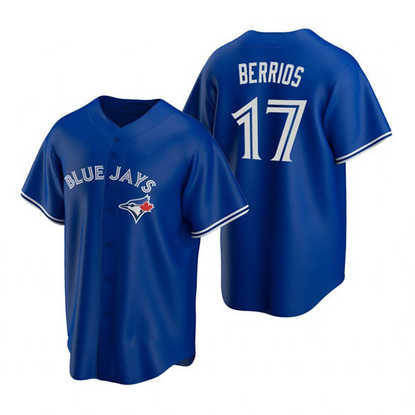 Toronto Blue Jays #17 Jose Berrios Royal HOLBERT Alternate Cool Base Jersey