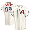 Custom Arizona Diamondbacks 2026 All-Star Edition Stars & Stripes Cream HOLBERT Stadium Pick-A-Player Jersey